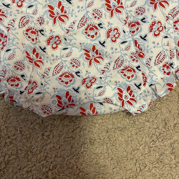 Janie and Jack Red,White, Blue Paisley Bubble 12-18M - Picture 3 of 9